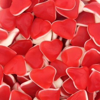 Coeur rouge gélifiés lisses