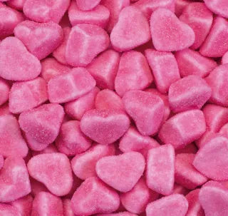 Coeurs tendres acides sucrés rose