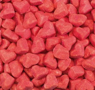 Coeurs tendres sucrés rouge