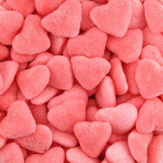 Coeurs roses sucrés