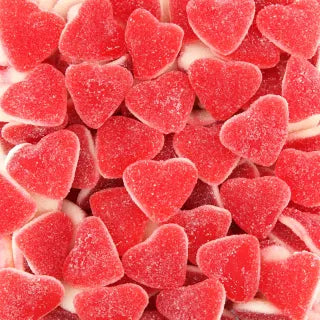 Coeurs Rouges et Blancs sucrés